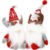 Ensemble avec des figurines assises de lutins nordiques de 27 cm de haut Décoration de Noël