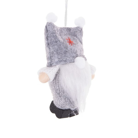 Lutin de Noël à suspendre, 8 cm, bonnet carré
