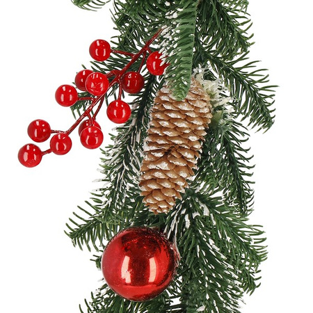 Weihnachtsgirlande Deko-Girlande 1,5 m mit Kunstschnee