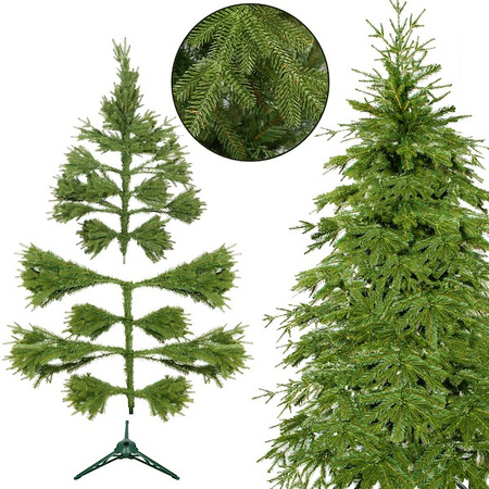 Arbre de Noël artificiel 150 cm modèle comme un vrai arbre avec support