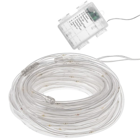 Lichterschlauch 5,7 m lang 50 LEDs, lumière colorée, piles