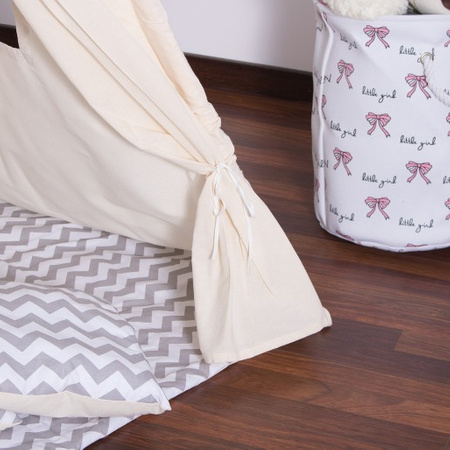 Tipi Tente, Tente Indienne, 160 x 120 x 100 cm, Zigzag