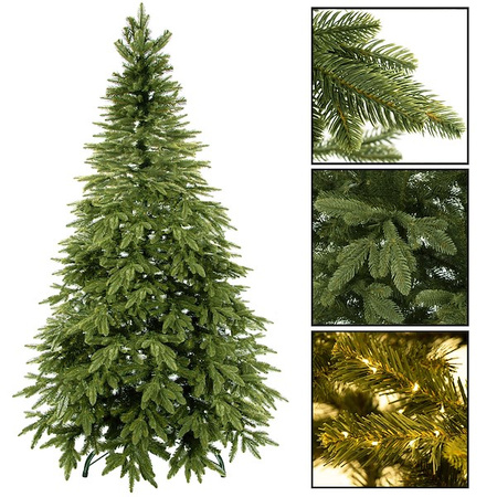 Sapin de Noël Artificiel Fichte Natural 180 cm PE incl. Support