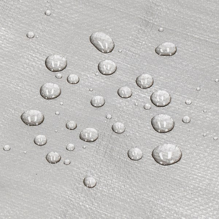 Bâche imperméable avec œillets 2 x 4 m Bâche de protection en gris
